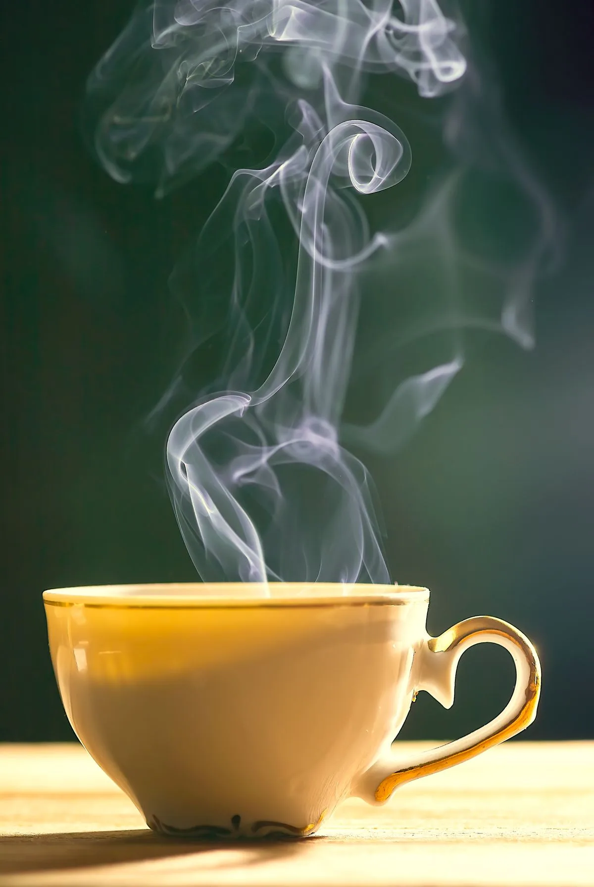 Cup of coffee with latte art