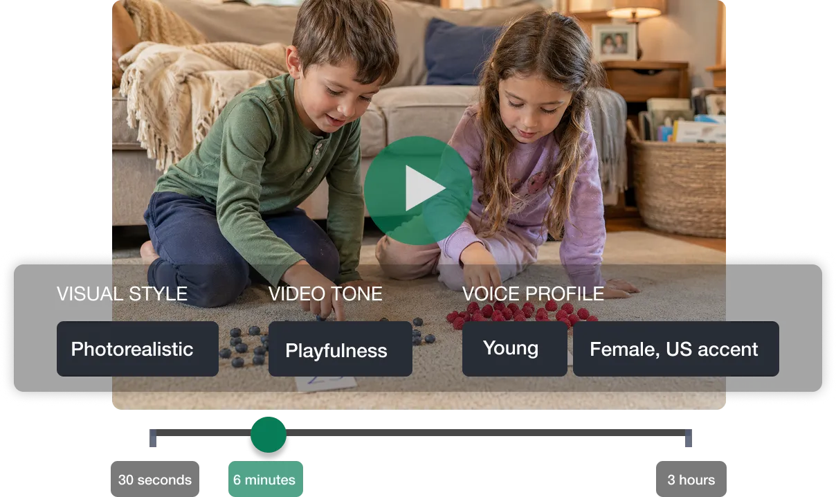 Customize the video